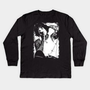 Oliver Sykes Vintage Distressed Kids Long Sleeve T-Shirt